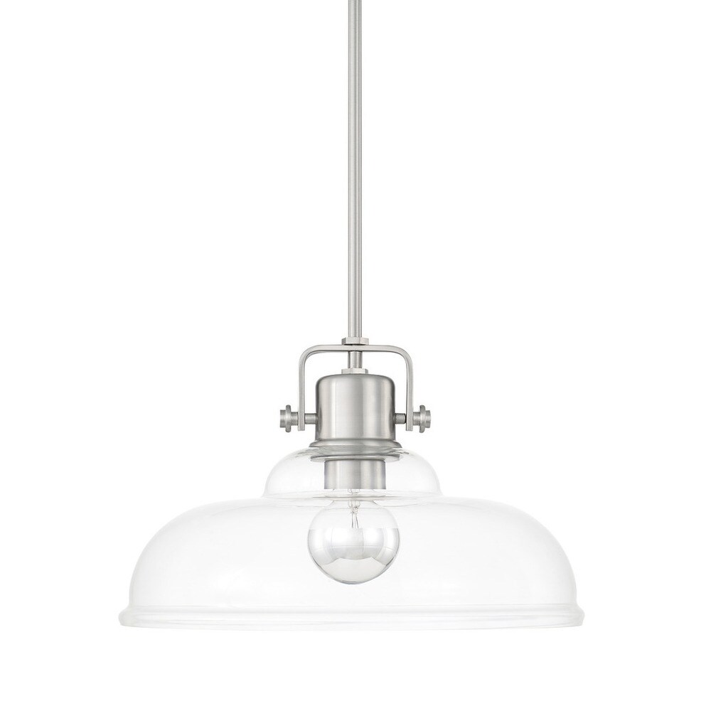 Burnished Bronze Finish with Soft White Glass Capital Lighting 4340BB-103 Steel 1-Light Mini-Pendant Burnished Bronze Finish with Soft White Glass Capital Lighting 4340BB-103 Steel 1-Light Mini-Pendant